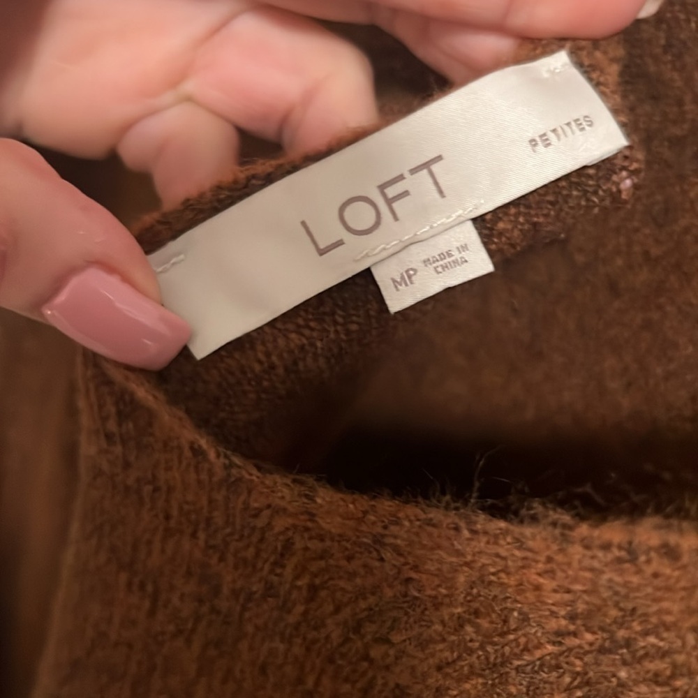 Loft sweater - brown - medium petite - Picture 5 of 7